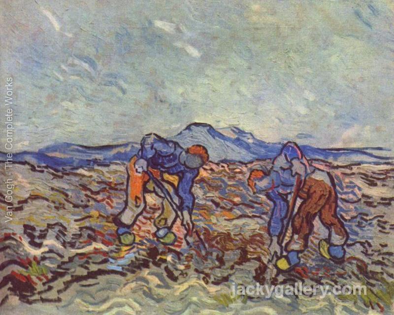 Farmers at work, Van Gogh painting